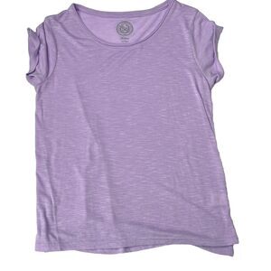 SO Top Short Sleeve Cuff Heather Lilac Purple T Shirt‎ Lightweight Medium Preppy